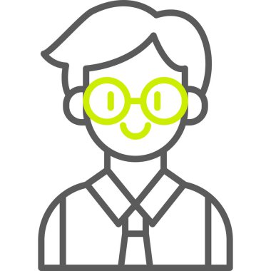 avatar. Web simgesi basit illüstrasyon