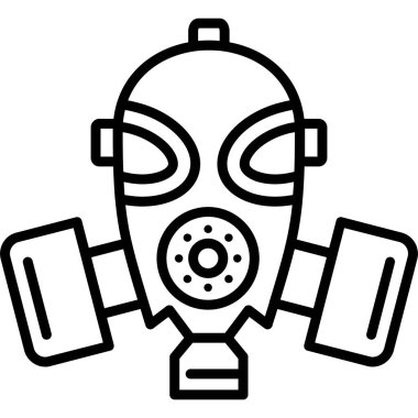 Hava kirliliği maskesi simgesi