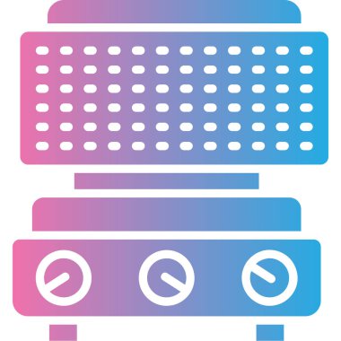 Radyo. Web simgesi basit illüstrasyon