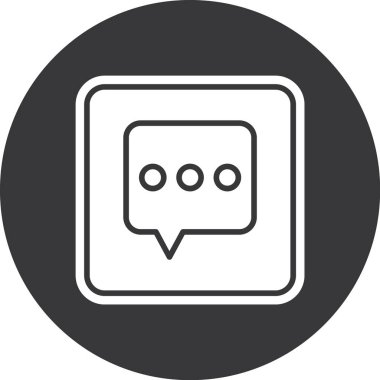 Sohbet simgesi vektör illüstrasyonu