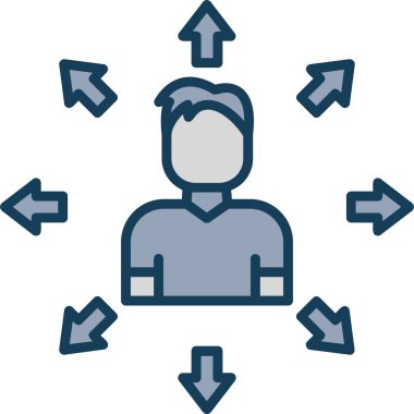 kullanıcı simgesi. Web vektör illüstrasyonu