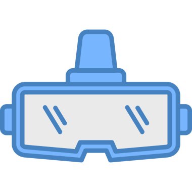 Sanal gerçeklik simgesi, vektör çizim