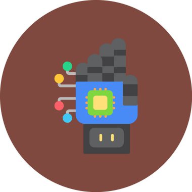 gaz vektörü düz simgesi