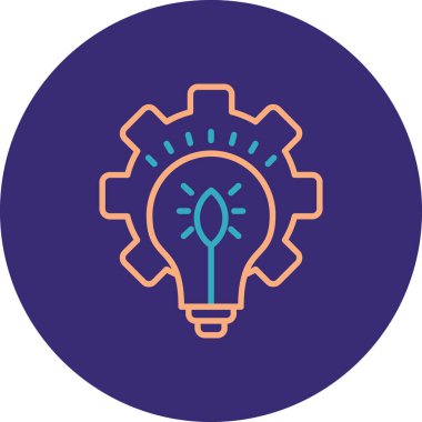 Vites biçimi biçiminde vektör illüstrasyon simgesi