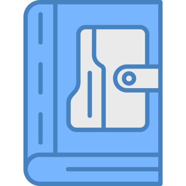 Kitap. Web simgesi basit illüstrasyon