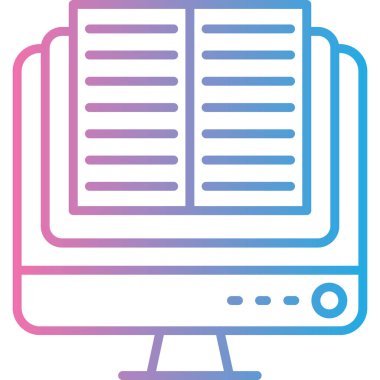 Kitap. Web simgesi basit illüstrasyon