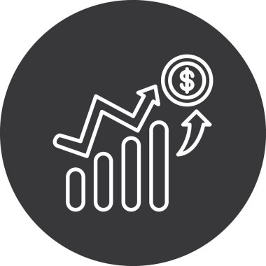 büyüme grafiği vektör illüstrasyonu