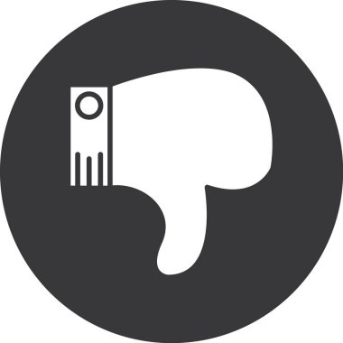 Bir silah simgesi, vektör tasarımı