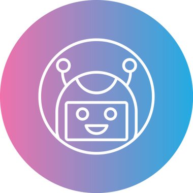 vektör robot ağ simgesi