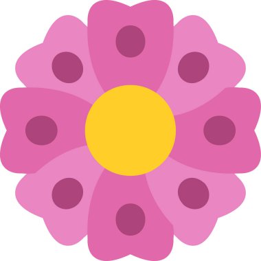 çiçek simgesi vektör illüstrasyonu