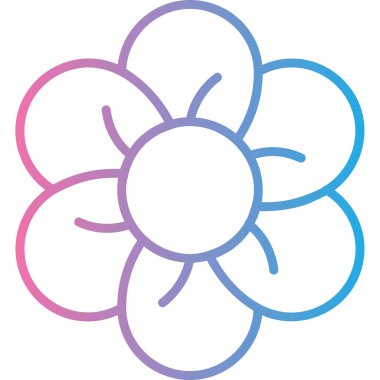 Çiçeğin vektör illüstrasyonu