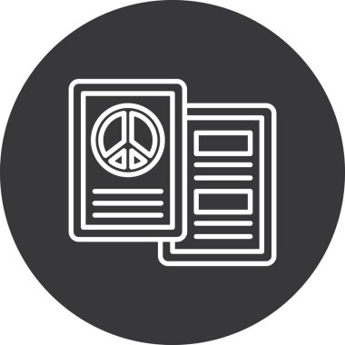 Barış simge vektör çizim