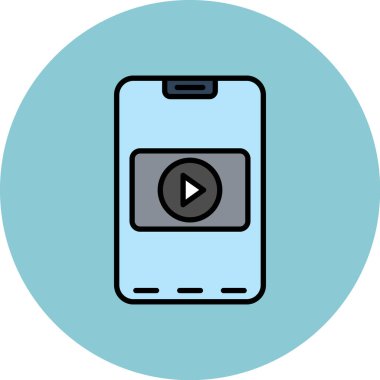 akıllı telefon simgesi vektör illüstrasyonu