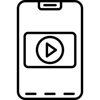 Akıllı telefon. Web simgesi basit tasarım