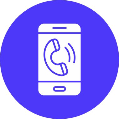 Telefon simgesinin vektör illüstrasyonu