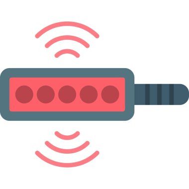 wifi router düz ikon vektör çizimi.
