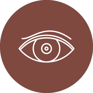 Göz simgesinin vektör illüstrasyonu