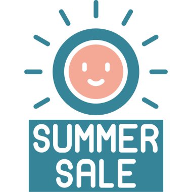 Yaz İndirimi vektör illüstrasyonu