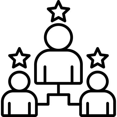 yıldız simgesi vektör illüstrasyonu