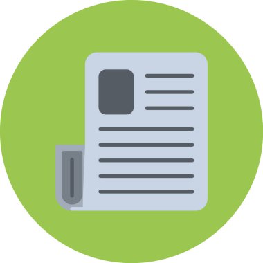 Dosya. Web simgesi basit illüstrasyon