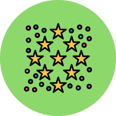 Yıldızlar. Web simgesi basit illüstrasyon