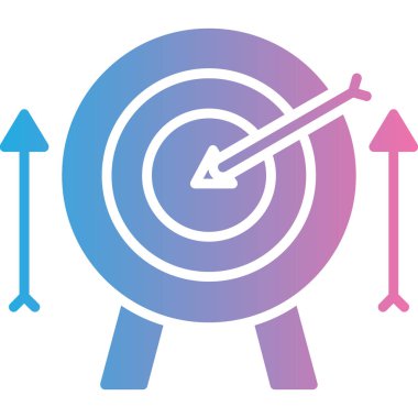 Hedef. Web simgesi basit illüstrasyon