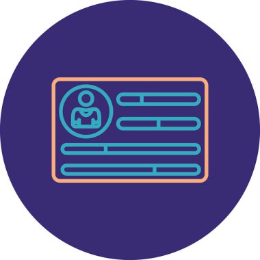 Modern simgenin vektör illüstrasyonu