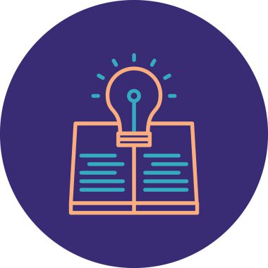 Eğitimin vektör illüstrasyonu modern simge