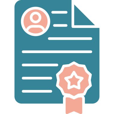 Belge simgesinin vektör illüstrasyonu