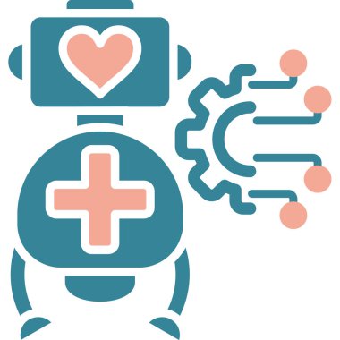 Kalp ikonu vektör illüstrasyonu