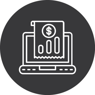 Dolar. Web simgesi basit illüstrasyon