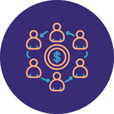 İş ve finans vektör illüstrasyonu