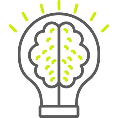 Ampul. Web simgesi basit illüstrasyon