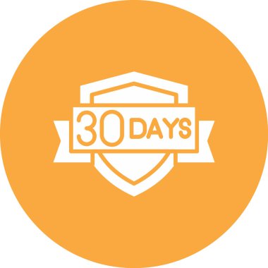 Düz vektör resimlemesi için son 10 gün simgesi