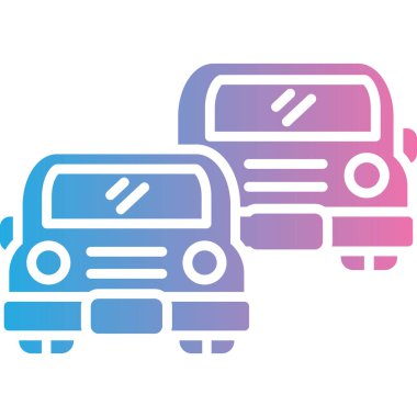 bus simgesi vektör illüstrasyonu