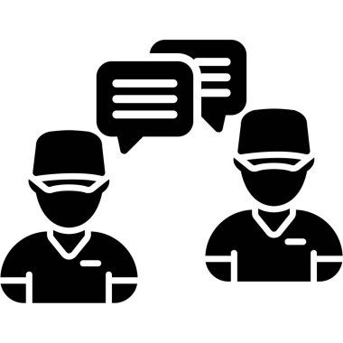 Hasta ikonu olan bir doktor. Beyaz arkaplanda izole edilmiş web tasarımı için tıbbi personel vektör simgelerinin basit çizimi