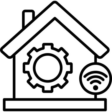 Wi-Fi ev simgesi taslak biçimi