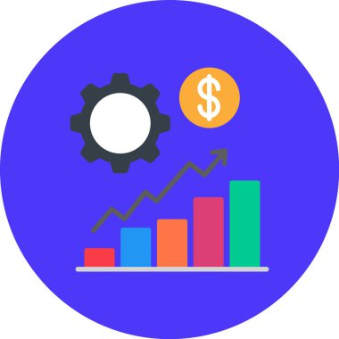 iş grafiği vektör simgesi