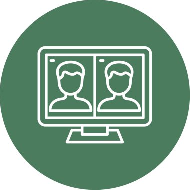 İnsan simgesinin vektör illüstrasyonu