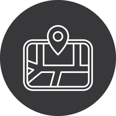 Konum simgesinin vektör illüstrasyonu