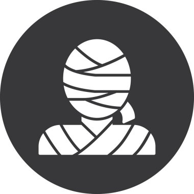 Tıbbi maske takan bir adamın vektör çizimi