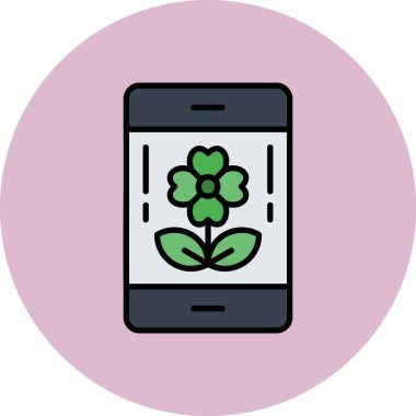 Yonca. Web simgesi basit illüstrasyon