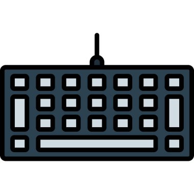 Video oyun konsolu simgesi. Web tasarımı için basit video oyunu konsol vektör simgesi çizimi