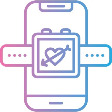 mobil uygulama simgesi, vektör illüstrasyonu