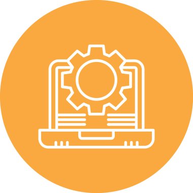 dişli simgesi vektör illüstrasyonu