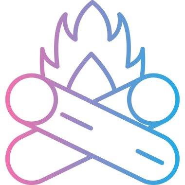 Yangın. Web simgesi basit illüstrasyon