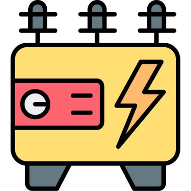 Pil. Web simgesi basit illüstrasyon