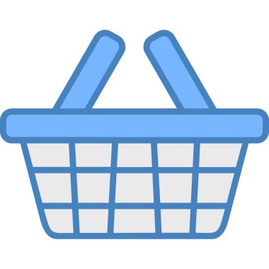 Sepet sepeti simgesi - taslak biçiminde