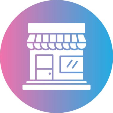 Dükkan. Web simgesi basit illüstrasyon