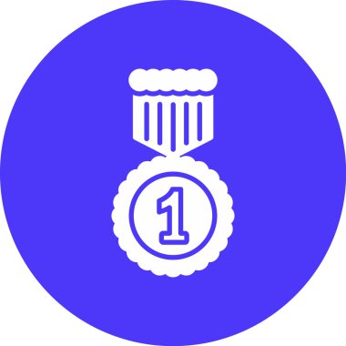 Madalya vektör simgesi modern basit vektör illüstrasyonu